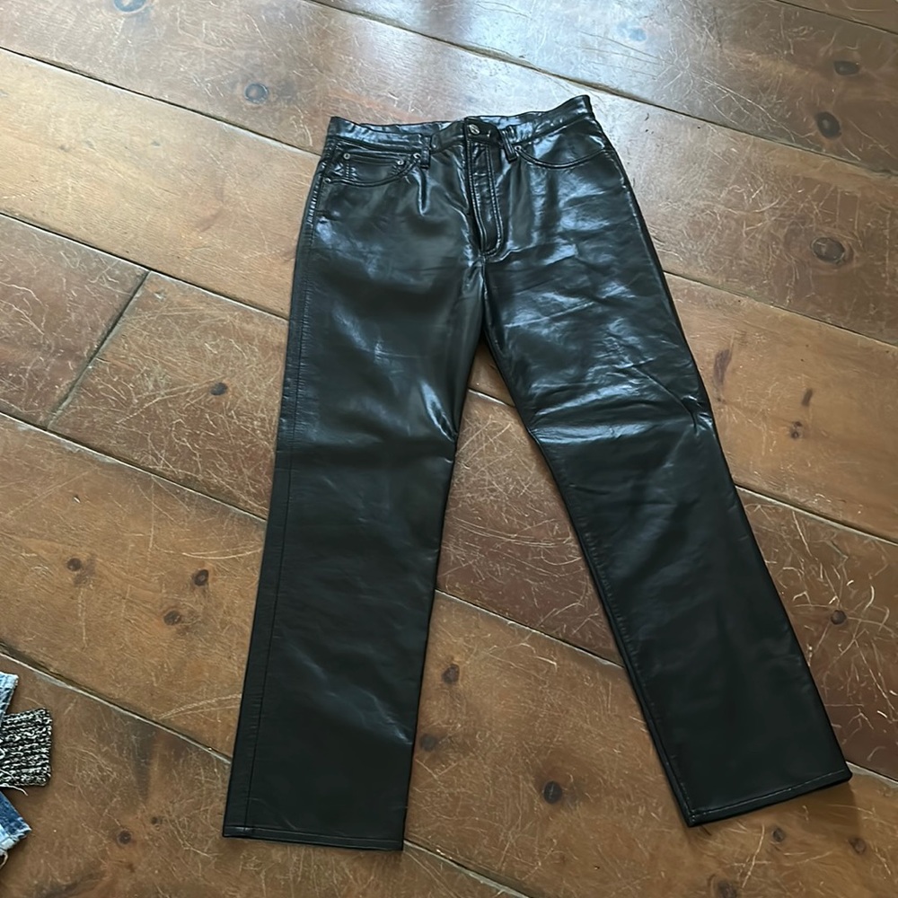 agolde Leather Pants